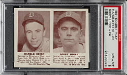 1941 R330 Double Play #23/24 Pee Wee Reese/Kirby Higbe Rookie PSA NM-MT 8