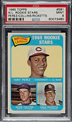 1965 Topps #581 Tony Perez Rookie PSA MINT 9