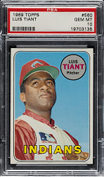 1969 Topps #560 Luis Tiant PSA GEM MINT 10