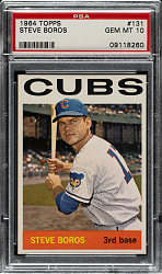 1964 Topps #131 Steve Boros PSA GEM MINT 10