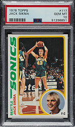 1978-1979 Topps Basketball #117 Jack Sikma Rookie PSA GEM MINT 10
