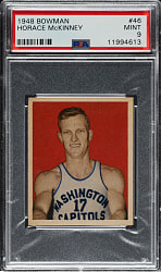 1948 Bowman Basketball #46 Horace McKinney Rookie PSA MINT 9