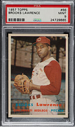 1957 Topps #66 Brooks Lawrence PSA MINT 9