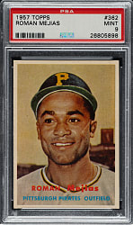 1957 Topps #362 Roman Mejias PSA MINT 9