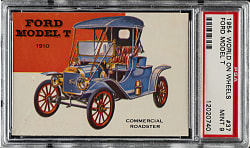 1954 Topps "World On Wheels" #37 Ford Model T PSA MINT 9