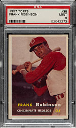 1957 Topps #35 Frank Robinson Rookie PSA MINT 9