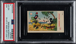 Circa 1937 Les Vign. C.G.P.M. Mickey #63 Chanson Paienne PSA VG-EX 4