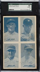 1929-1930 Exhibits 4-on-1 with Goose Goslin SGC VG/EX 50