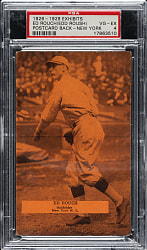 1926-1929 "Exhibit-Style Postcard-Back" Edd Roush New York PSA VG-EX 4