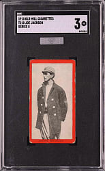 1910 T210 Old Mill Tobacco "Series 8" Joe Jackson SGC VG 3 (MBA Silver Diamond)