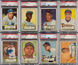1952 Topps Complete PSA-Graded Low-Number Run (310) Including #261 Willie Mays PSA POOR 1