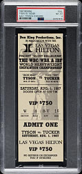 August 1, 1987 Mike Tyson vs. Tony Tucker Full Ticket PSA NM-MT 8