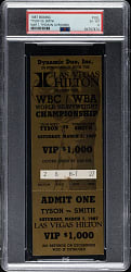 March 7, 1987 Mike Tyson vs. James Smith Full Ticket PSA EX-MT 6