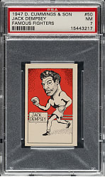 1947 D. Cummings & Son "Famous Fighters" #50 Jack Dempsey PSA NM 7