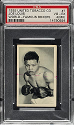1935 United Tobacco Co. "World Famous Boxers" #1 Joe Louis PSA VG-EX 4 (MK)