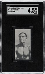 1912 Cohen, Weenen & Co. "Famous Boxers" #14 Joe Jeanette Green Back SGC VG/EX+ 4.5