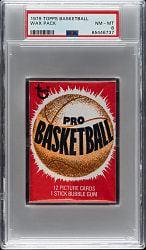 1979-1980 Topps Basketball Unopened Wax Pack PSA NM-MT 8