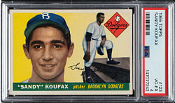 1955 Topps #123 Sandy Koufax Rookie PSA VG-EX 4