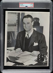 1940 Lou Gehrig AP Wire Photograph PSA/DNA Type III