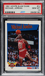 1991-1992 Hoops Slam Dunk Basketball #IV Michael Jordan PSA GEM MINT 10