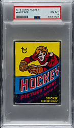 1978-1979 Topps Hockey Unopened Wax Pack PSA NM-MT 8