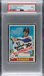 1979 Topps Unopened Cello Pack PSA MINT 9 - Ozzie Smith Rookie on Back