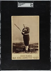 1888 N173 Old Judge "Dogs Head" Cabinet Mike "King" Kelly SGC GOOD 2