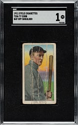 1909-1911 T206 White Border Ty Cobb Bat Off Shoulder SGC POOR 1 - Cycle 460 Back