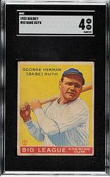 1933 R319 Goudey #53 Babe Ruth SGC VG/EX 4