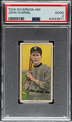 1909-1911 T206 White Border John Hummel PSA GOOD 2 - Sovereign 460 Back