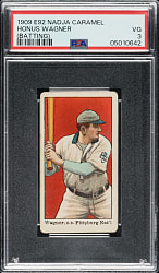 1909 E92 Nadja Caramels Honus Wagner Batting PSA VG 3
