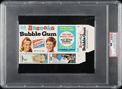 1968 Bazooka Complete Box #10 Joe Torre/Ferguson Jenkins/Davis/Monday/Chance PSA VG 3