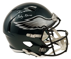 Jalen Carter Signed Philadelphia Eagles Full-Size Speed Helmet with "Baby Rhino" Inscription - PSA/DNA
