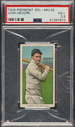 1909-1911 T206 White Border Josh Devore PSA VG+ 3.5