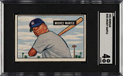 1951 Bowman #253 Mickey Mantle Rookie SGC VG/EX 4