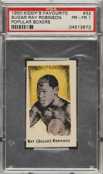 1950 Kiddy's Favourite "Popular Boxers" Boxing #32 Sugar Ray Robinson PSA POOR 1