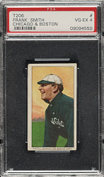 1909-1911 T206 White Border Frank Smith Chicago and Boston PSA VG-EX 4 - Cycle 460 Back