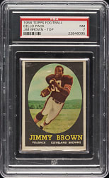 1958 Topps Football Unopened Cello Pack PSA NM 7 - Jim Brown Rookie on Top - 1 of 2 - Highest Graded!