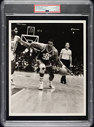 Circa 1986 Karl Malone Original Sporting News Photograph PSA/DNA Type I