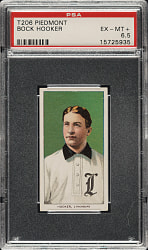 1909-1911 T206 White Border Bock Hooker Southern Leaguer PSA EX-MT+ 6.5
