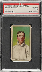 1909 E95 Philadelphia Caramel Eddie Plank PSA GOOD 2