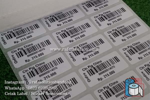 Jual Cetak Label Semicoated 33x15 Format Barcode Merk Nama ...