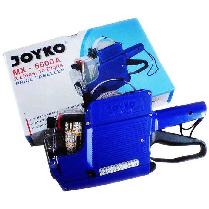 Jual PRICE LABEL JOYKO ALAT LABEL HARGA 2 BARIS 10 Digit MX ...