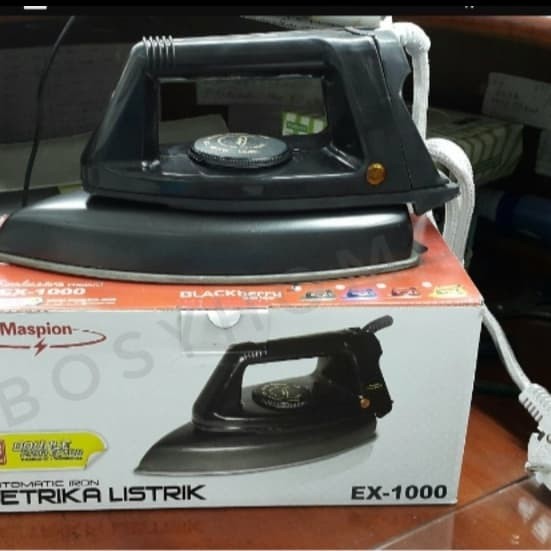 Jual Maspion Ex 1000 Blackberry Setrika Listrik Gosokan Baju Hitam Original 100 Kode 1329 Murah Ghanim Jaya Jd Id