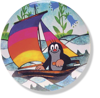 Little Mole Badge - Boat / Na lodi