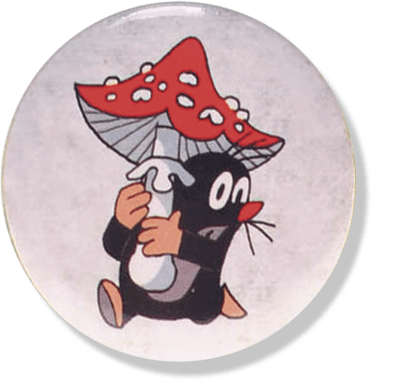 Little Mole Badge - Amanita / Muchomůrka