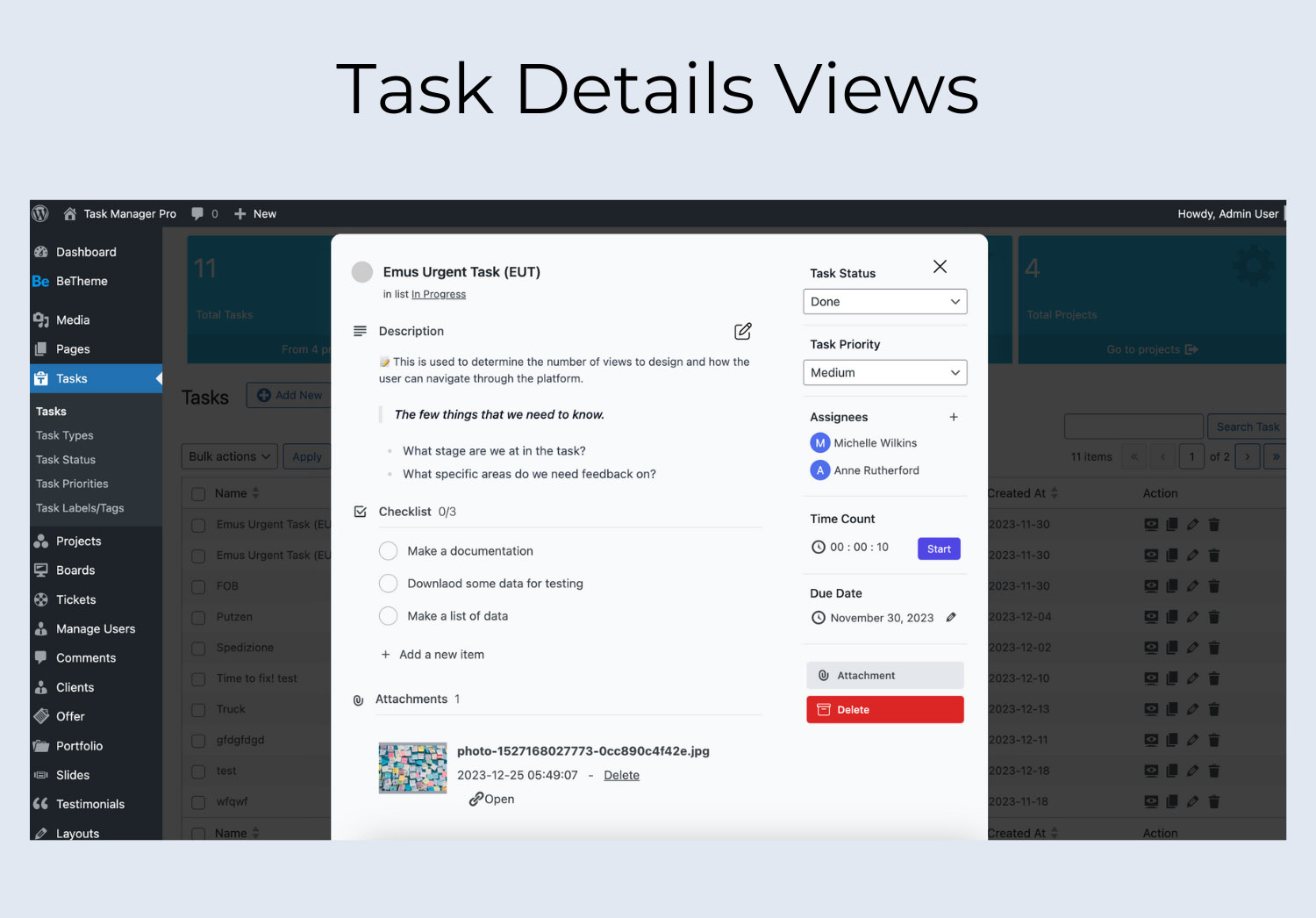 Task Details