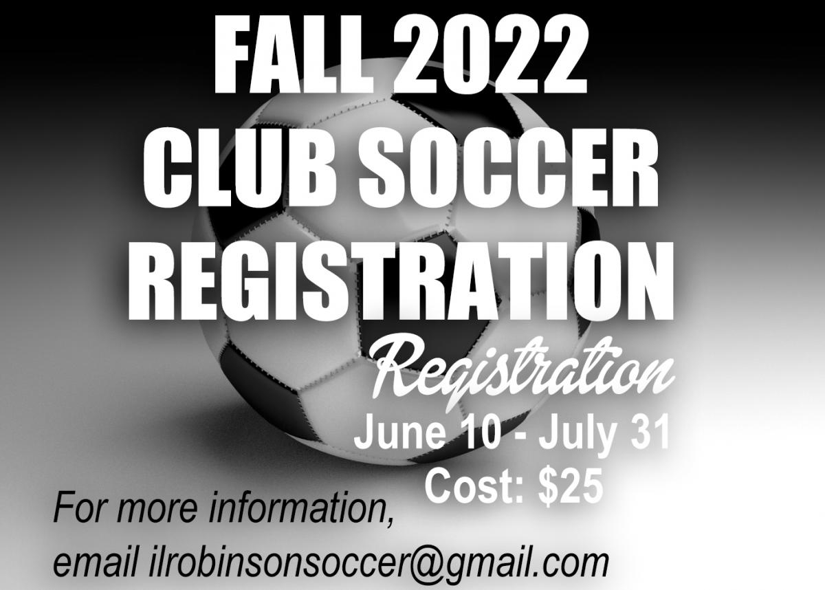 Fall 2022 Club Soccer Fall 2022 Club Soccer Flyer