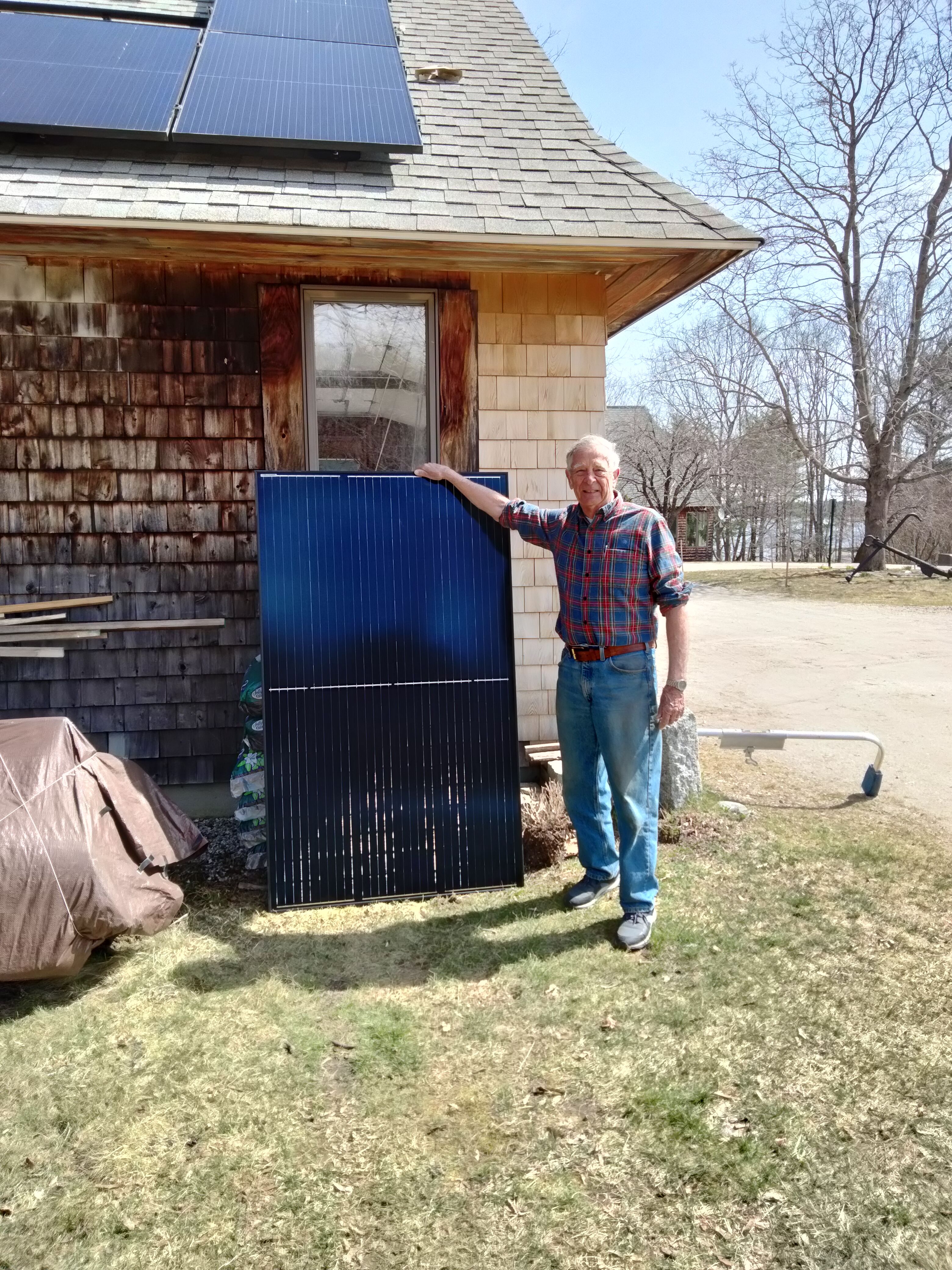 Mr Jackson with a new addition to his property in Yarmouth! - Yarmouth, Maine