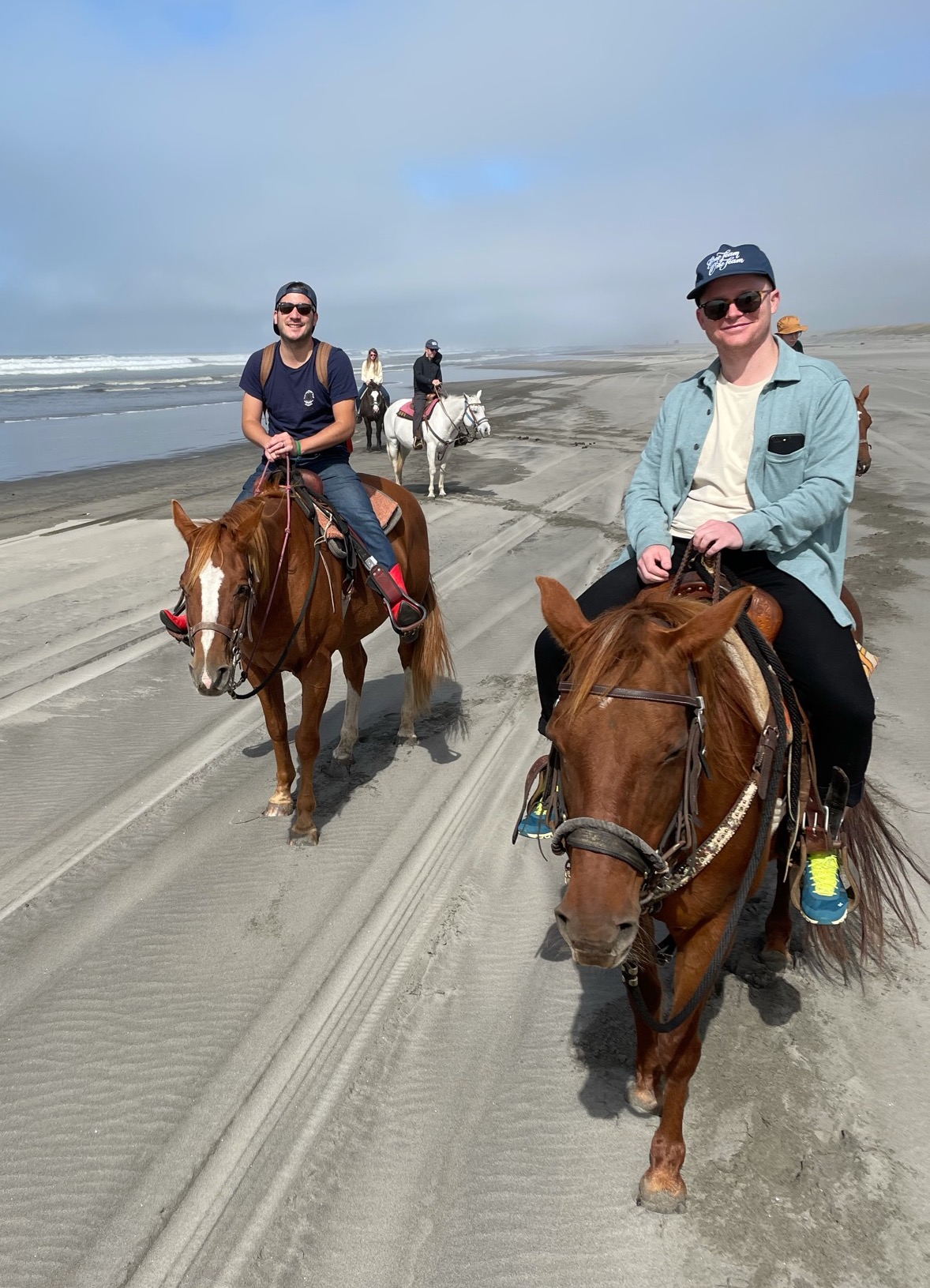 chris and james on horses